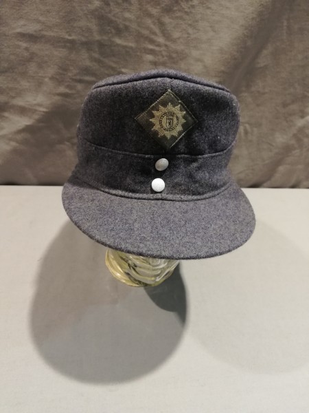Polizei Berlin Feldmütze Bergmütze M43 in grau Alte Art Größe 57