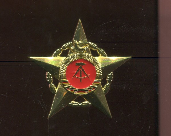 DDR Kleiner Stern der Völkerfreundschaft in Gold mit Bandspange - Kopie