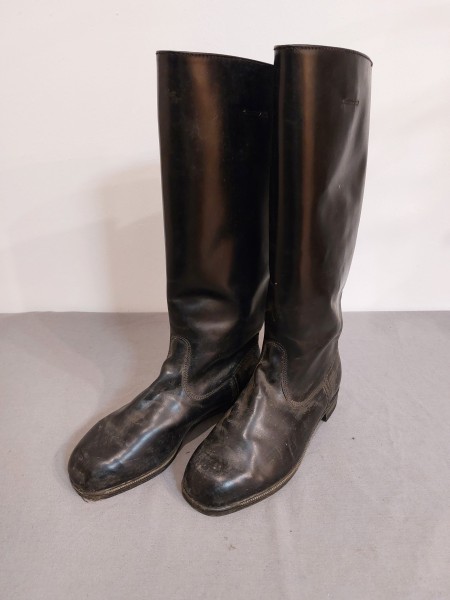 DDR Stiefel Offiziersstiefel NVA - Original Größe 28 Chromleder Parade