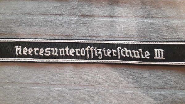Ärmelband Heeresunteroffizierschule III, Offizier