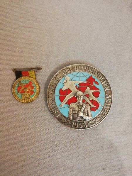 DDR Medaille NVA I.Spartakiade der befreundeten Armeen 1958