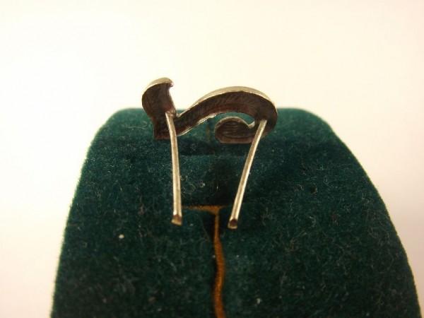 Schulterklappenauflage Zahl " 2 " gepunktet, 17mm, silbern