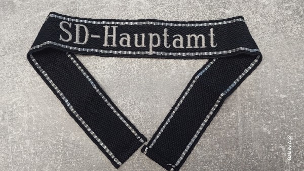 Ärmelband SD Hauptamt, Mannschaften, alte Deutsche Fertigung