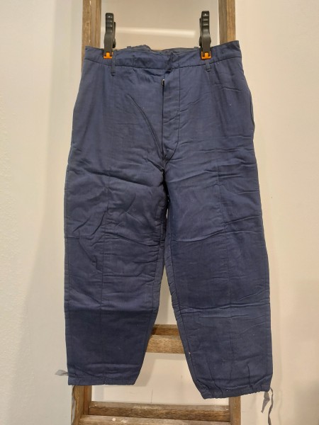 DDR Hose Arbeitshose blau NVA wattiert Wattehose Grösse 44 von 1961 - Original