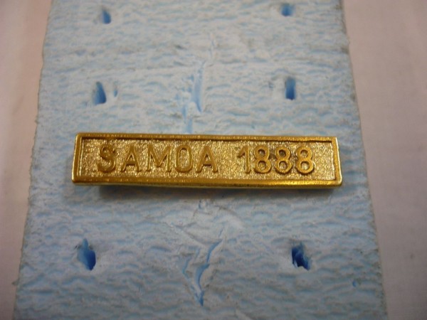 Gefechtsspange "Samoa 1888" zur Kolonial Denkmünze, geprägt (111)