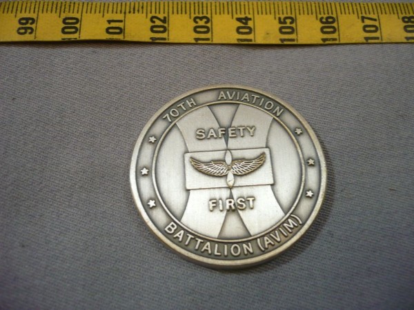Kommandeurscoin 70th Aviation Battailon (AVIM) Safety First