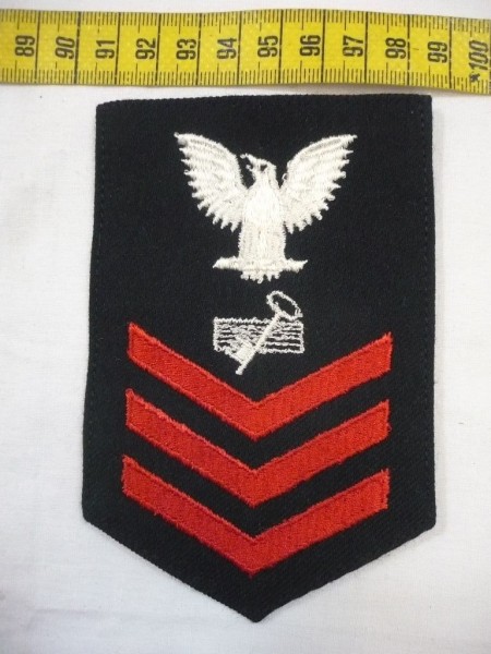 Armabzeichen für Hemden, Dienstgrad mit Laufbahnabzeichen, DK Disbursing Clerk, Petty Officer First Class