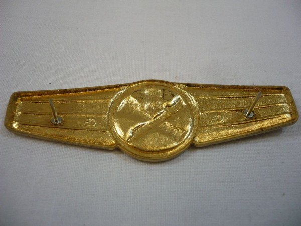 Tätigkeitsabzeichen, Rohrwaffenpersonal, gold, Metall 