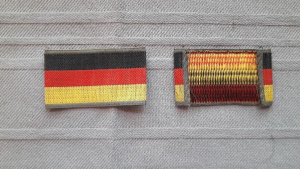 Bundeswehr Nationalitätsabzeichen Aufnäher Deutschlandfahne bunt gewebt für Parka usw. - Original.