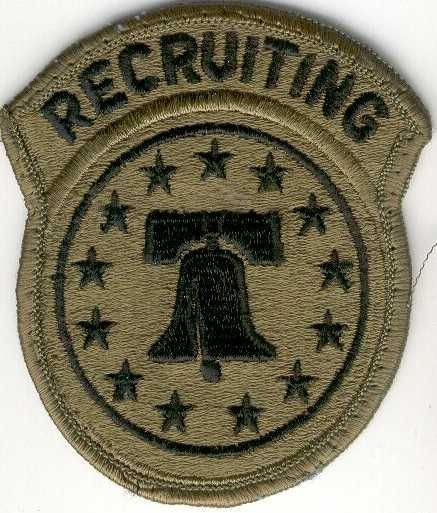 Armabzeichen Recruting Service, tarnfarben ( OD )