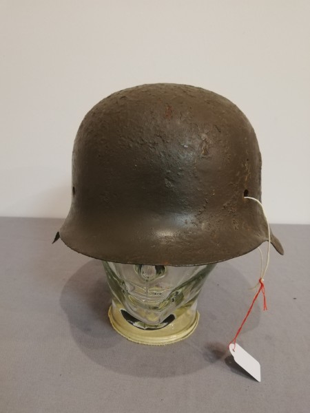 Wehrmacht Helm Stahlhelm M42 Bodenfund - Größe ca. Glockengröße 64