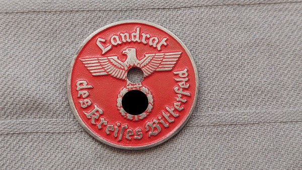 Steuermarke KFZ Kennzeichen Plakette - Bitterfeld