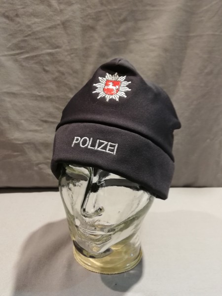 Polizei Niedersachsen Wintermütze schwarz Softshell Größe 3 / 59-61 - NEU