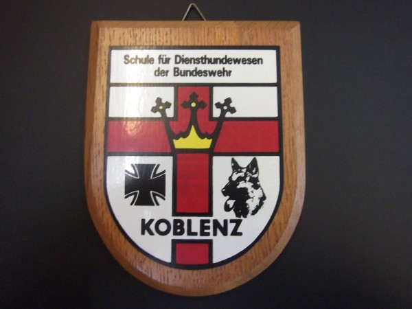 Wandplatte, Schule für Diensthundewesen der Bundeswehr - Koblenz