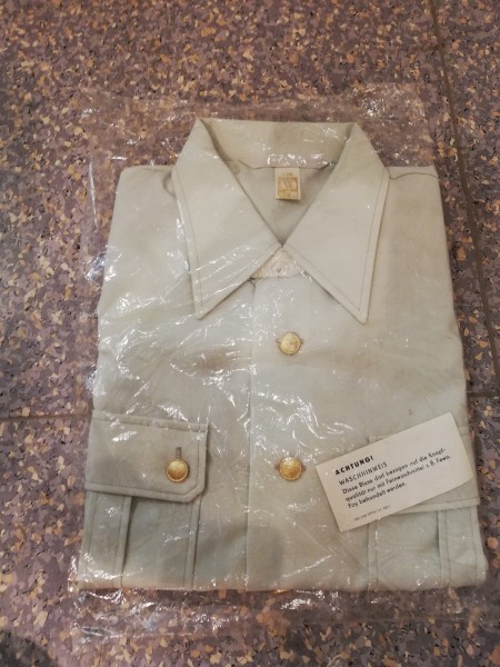 DDR Hemd - Blouson General hellgrün Größe 43N Original