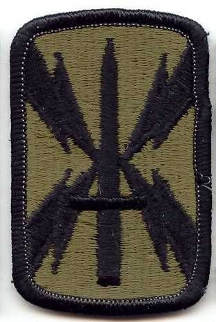 Armabzeichen 1101st Signal Brigade, tarnfarben ( OD )