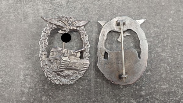 Wehrmacht Luftwaffe Panzerkampfabzeichen in Silber