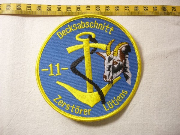 Verbandsabzeichen Zerstörer Lütjens Decksabschnitt 11