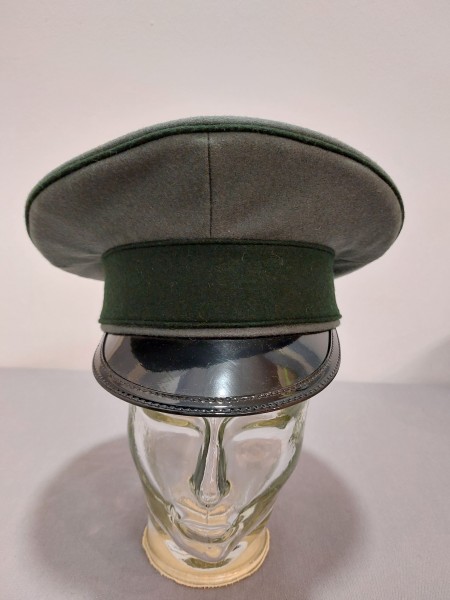 Wehrmacht Schirmmütze Wehrmachtbeamte des Heeres, feldgrau feines Wolltuch, Grösse 54