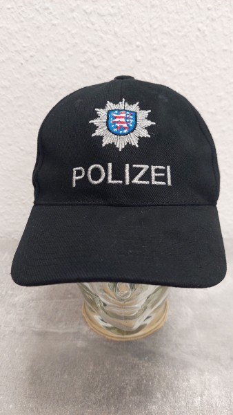 Polizei Thüringen Baseballcap in schwarz mit silberner Bestickung