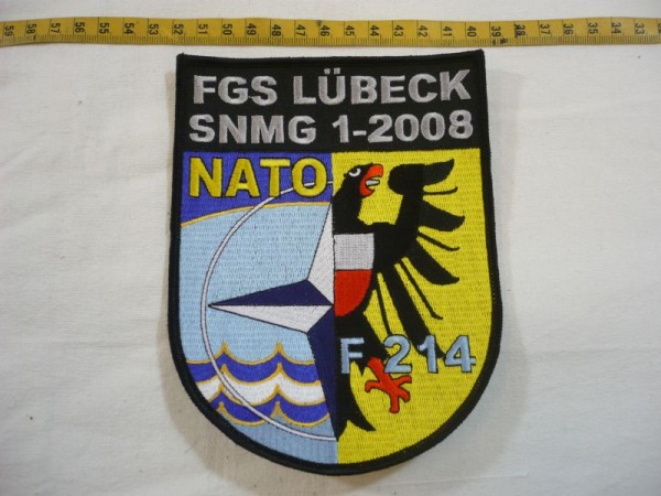 Verbandsabzeichen FGS Lübeck SNMG 1-2008 NATO F214