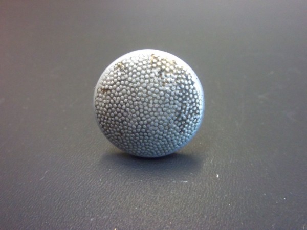 Allgemein: Knopf 20,5mm, mit langer Öse für Lederjacken, Aluminium, Besonders Haltbar