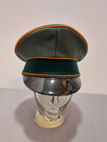 Wehrmacht Schirmmütze Feldpolizei feldgrau Trikot, Größe 57