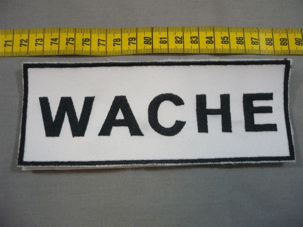 Allgemein: Abzeichen " Wache " als Rückenabzeichen, Brustabzeichen usw.zu benutzen