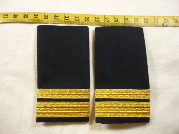 Allgemein: Rangschlaufen Wasserschutzpolizei, 2 Streifen gold 12- 8mm