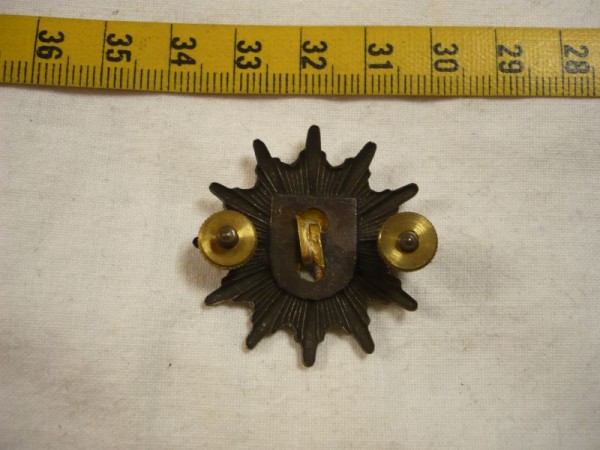 Sachsen-Anhalt: Mützenstern, Wasserschutzpolizei Sachsen-Anhalt, Metall, gebraucht