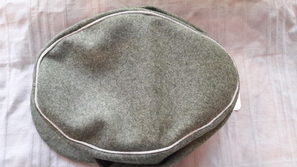 Feldmütze / Bergmütze für Gebirgsjäger, Offizier feldgrau #Grösse 56#