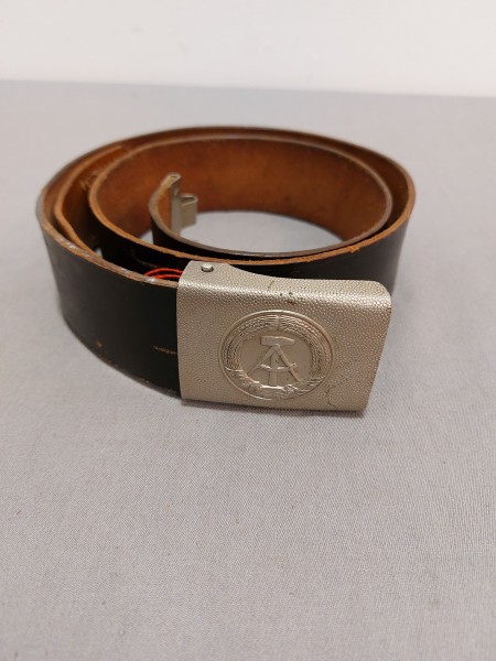 DDR Koppel Lederkoppel Lederriemen Mannschaften mit Koppelschloß schwarz NVA 1.Modell 95cm