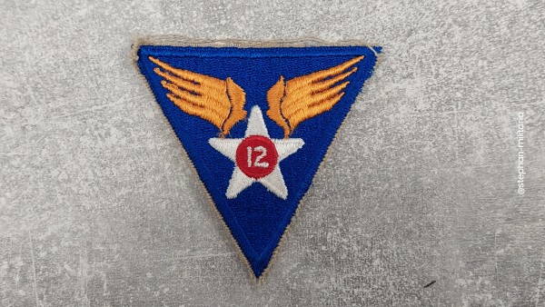 US Armabzeichen 12th Air Force bunt Original Patch