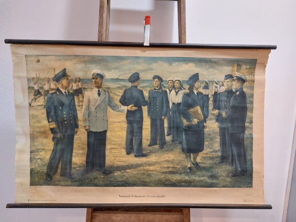 DDR Wandbild Rollbild NVA Nationale Volksarmee Seestreitkräfte Original