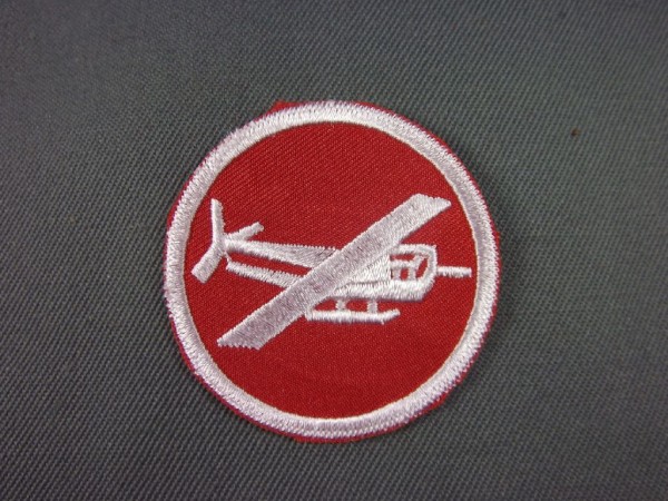 Aufnäher Patch Glider Artillery Cap Badge Enlisted Man, 2. Weltkrieg - Mützenabzeichen Airborne