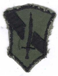 Armabzeichen 1st Field Force Vietnam, tarnfarben ( OD ), Vietnam Herstellung