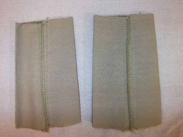 Rangschlaufen Hauptgefreiter, gelb in oliv, gewebt