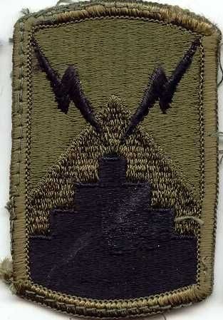Armabzeichen 7th Signal Brigade, tarnfarben ( OD )