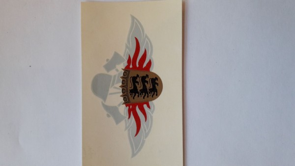 Baden-Wuerttemberg: Stahlhelm Abziehbild Feuerwehr Baden-Württemberg