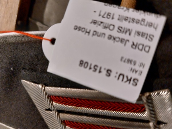 DDR Jacke und Hose Stasi MfS Offizier hergestellt 1971 - dunkler Kragen