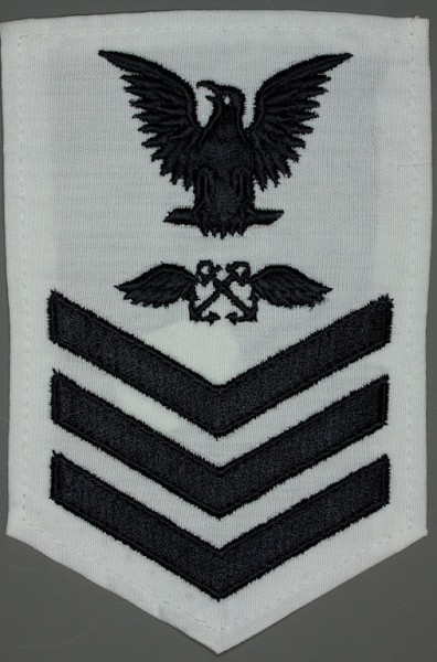 Armabzeichen für Hemden, Dienstgrad mit Laufbahnabzeichen, AB Aviation Boatwains Mate, Petty Officer First Class 