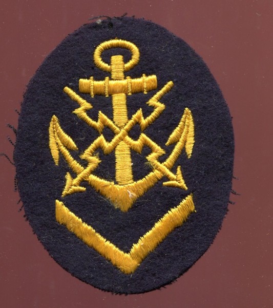 Kriegsmarine Ärmelabzeichen Fernschreiber Obermaat