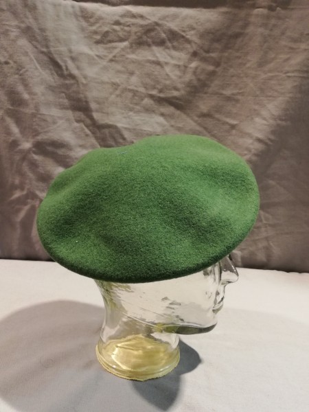 Polizei BGS Barett moosgrün mit TL Nummer Größe 55 - Albert Kempf