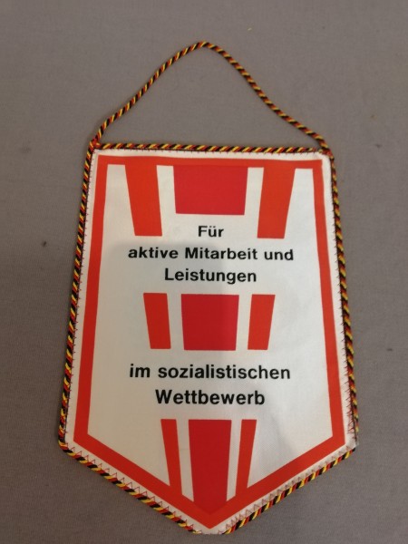 Tischfahne/ Tischwimpel DDR NVA Militärbezirk Leipzig-Copy