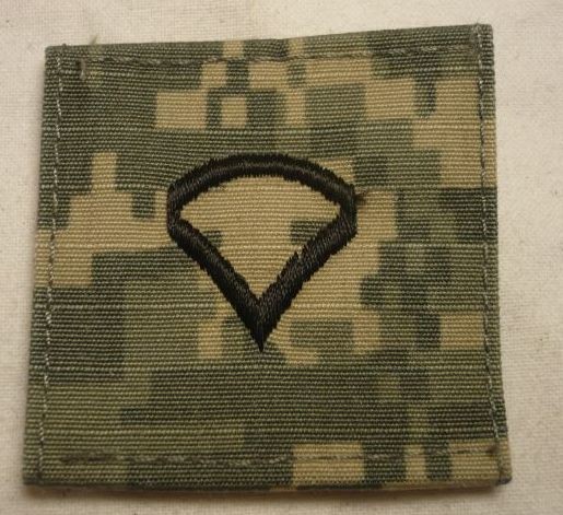 Dienstgradabzeichen, Kragenabzeichen, ACU Digital, ohne Klett, Private First Class