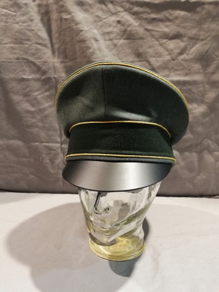 Wehrmacht Schirmmütze General Heer feldgrau Trikot, Hersteller Erel, Lederschirm Größe 57