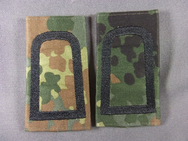 Rangschlaufen Stabsunteroffizier schwarz auf Flecktarn