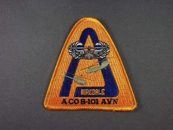 Aufnäher Patch 8th Battailon 101st Aviation Regiment A Co. Airedale - Verbandsabzeichen Airborne