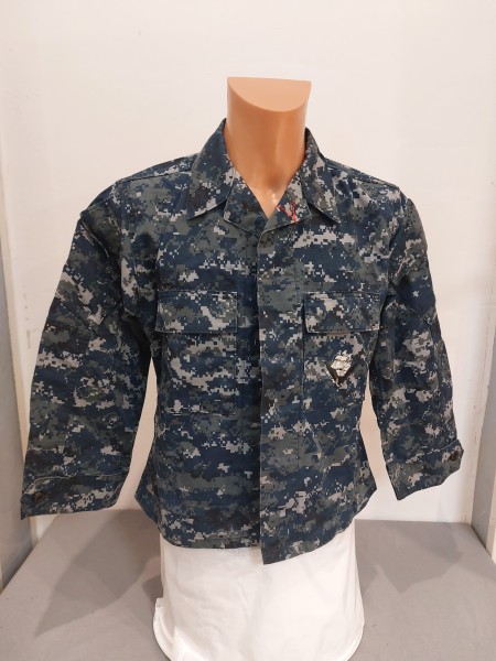 US Jacke Navy NWU Jacket Digital Pattern Grösse ca. Small Original