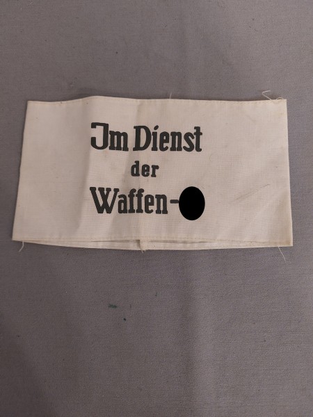 Waffen-XX Armbinde Im Dienst der Waffen - XX